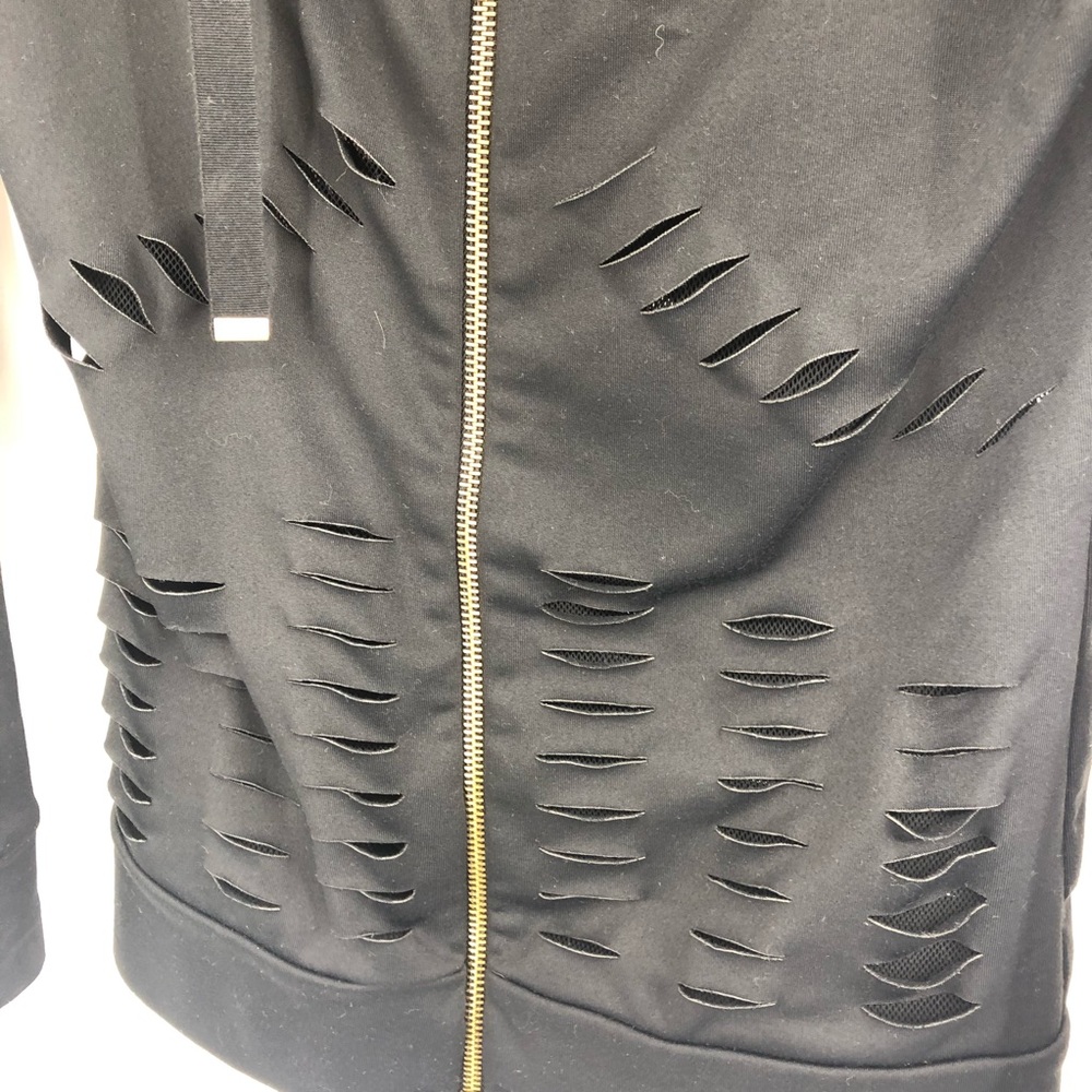 Patrizia Pepe Love sport distressed hoodie - Picture 4 of 7